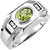 Men's Bezel Set Ring